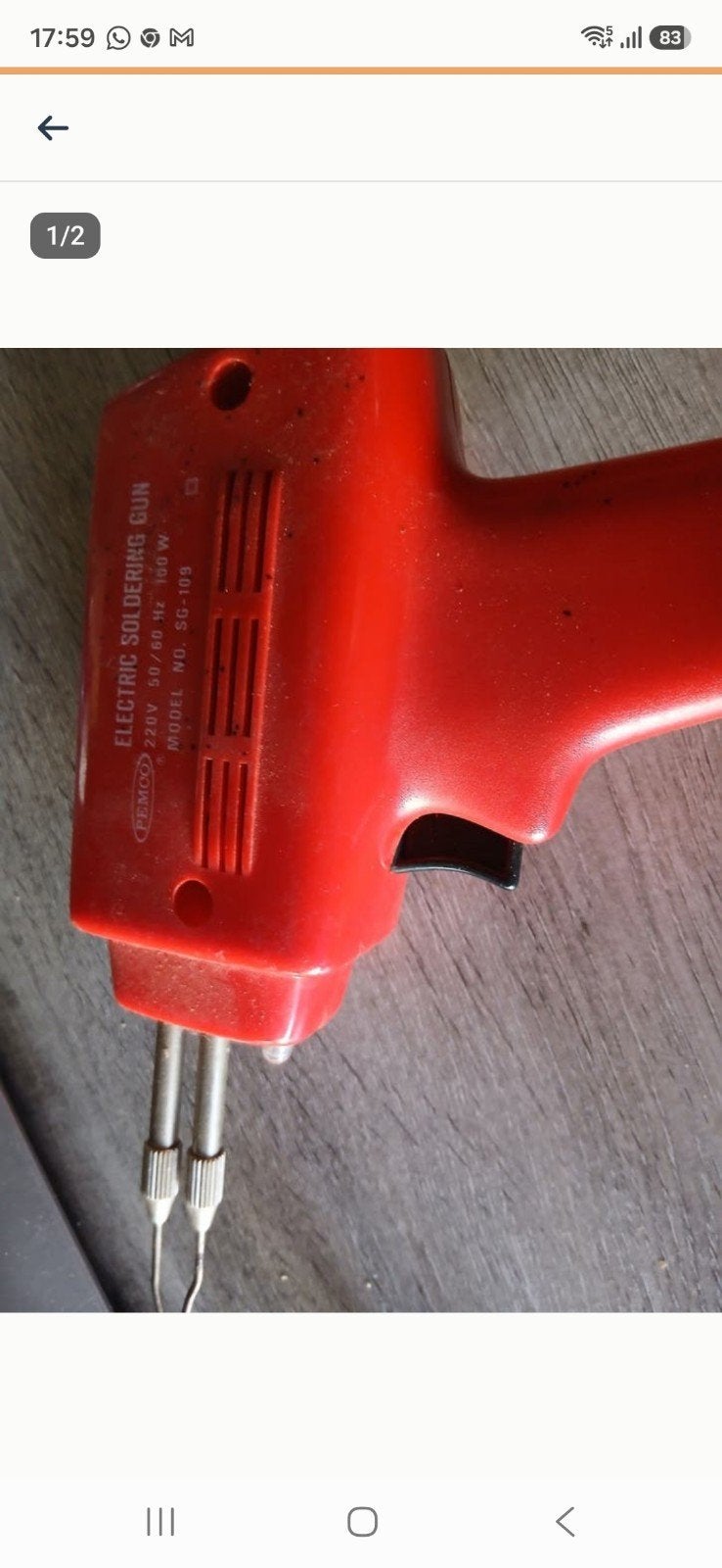 Vintage Soldeerbout - REMCO SG-103, 100W, Ophalen, Gebruikt, Overige typen, Overige merken