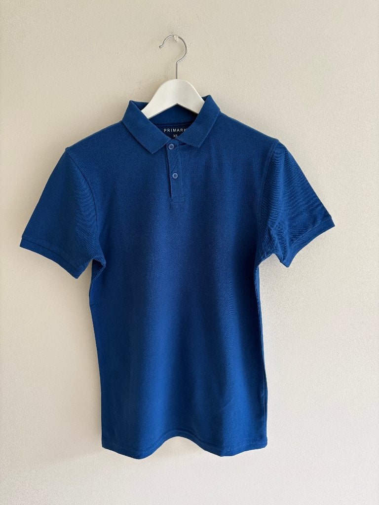 Polo, blauw, 100% katoen, Primark, Heren, Maat XS, Kleding | Heren, Blauw, Ophalen of Verzenden, Gedragen, Maat 46 (S) of kleiner