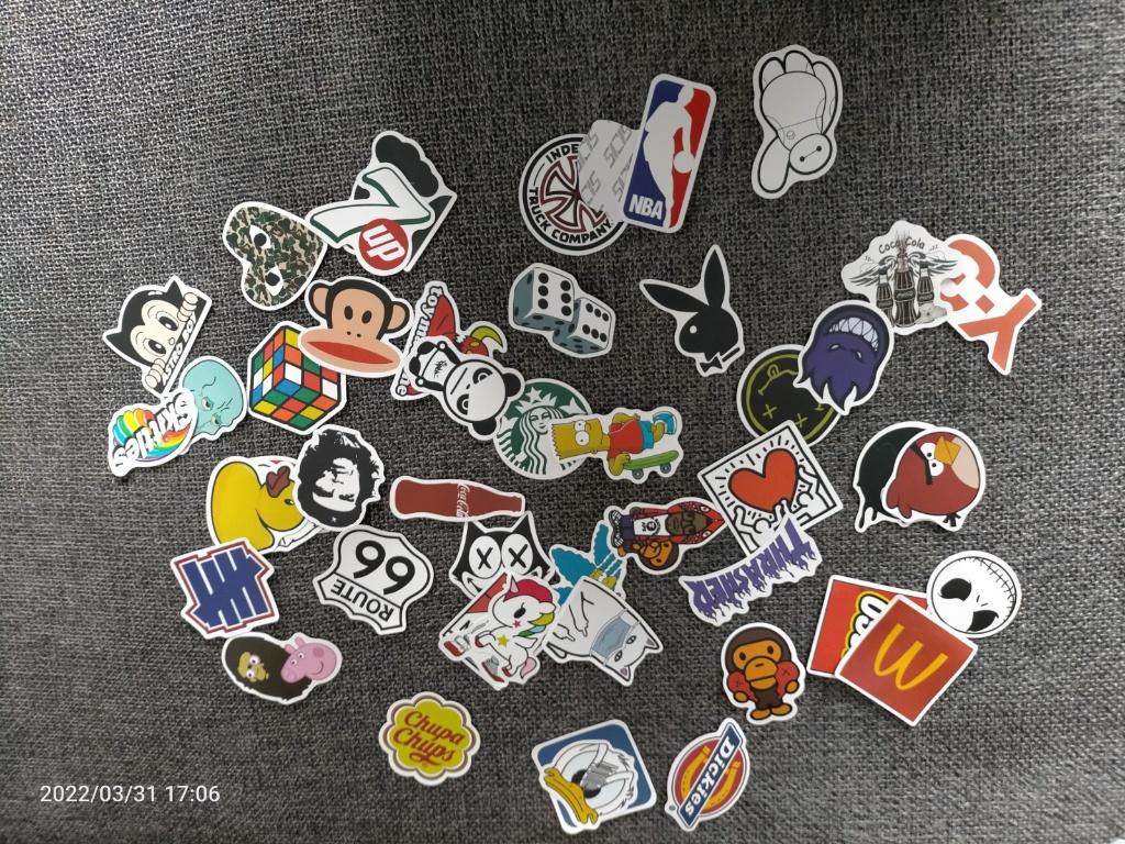 lot stickers, Ophalen of Verzenden, Zo goed als nieuw