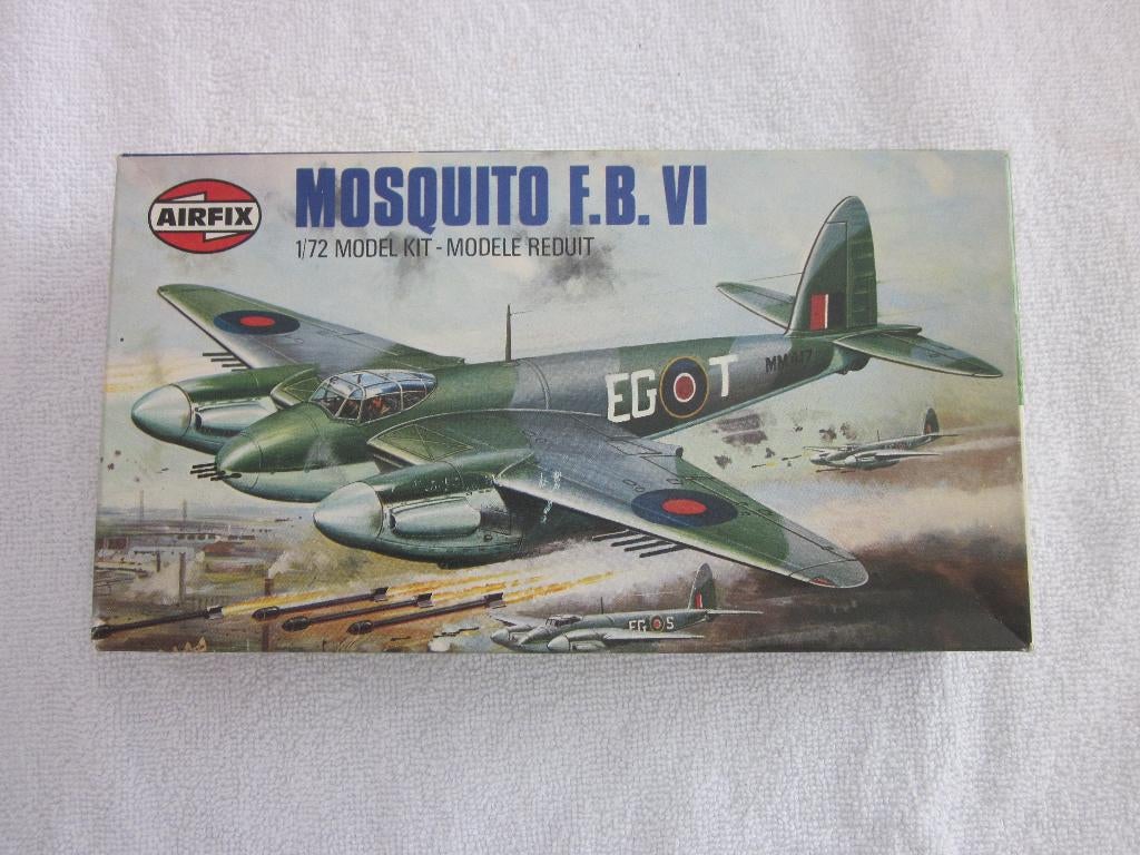 Airfix Mosquito F.B. VI schaal 1:72 ongebouwd 1978., Overige merken, 1:72 tot 1:144, Ophalen of Verzenden, Zo goed als nieuw