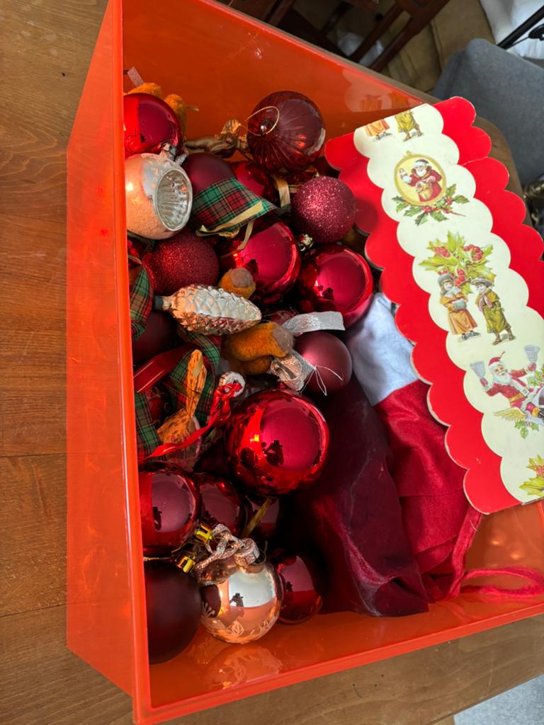 2 dozen vol kerstversieringen divers, Diversen, Ophalen, Gebruikt