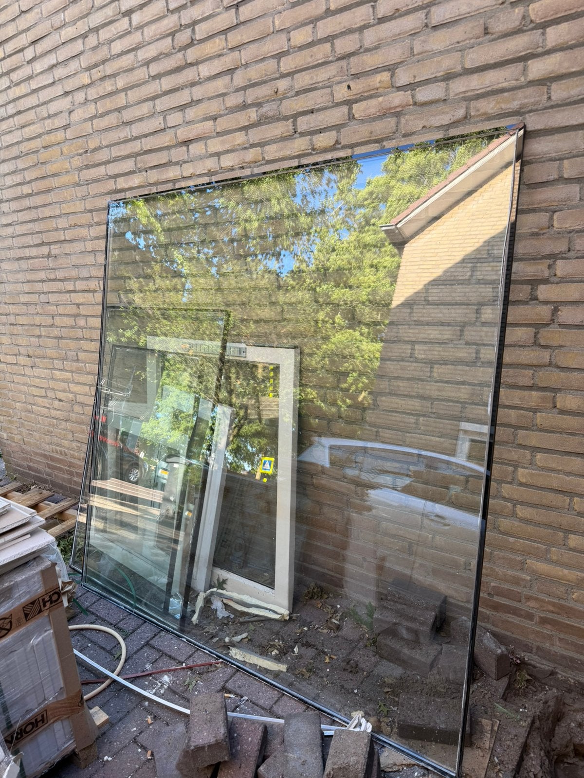 Glas en kozijnen gratis ophalen, Ophalen, Zo goed als nieuw, Minder dan 80 cm, Gevelraam of Ruit