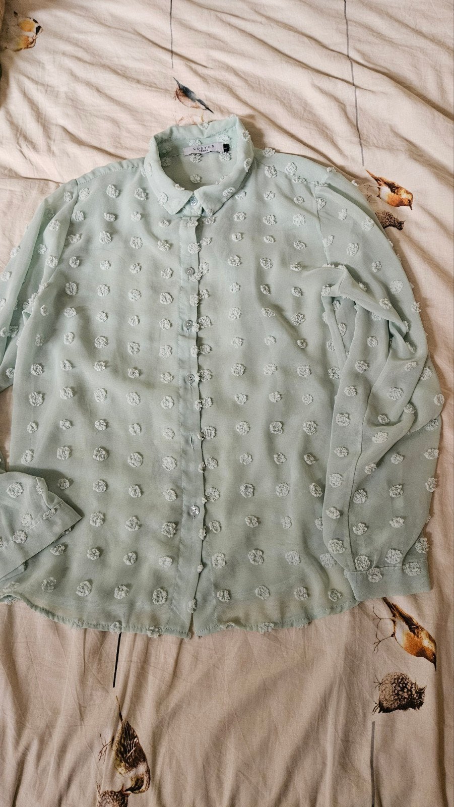 costes blouse L  mintgroen, Maat 38/40 (M), Ophalen of Verzenden, Zo goed als nieuw, Costes
