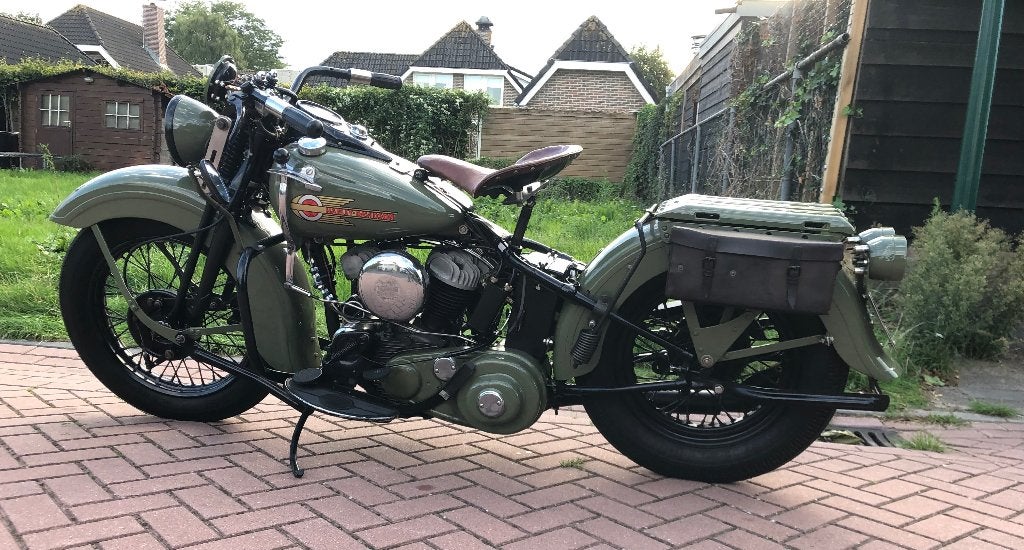 Harley  Davidson Wla, 750 cc, 2 cilinders, Gebruikt, Toermotor