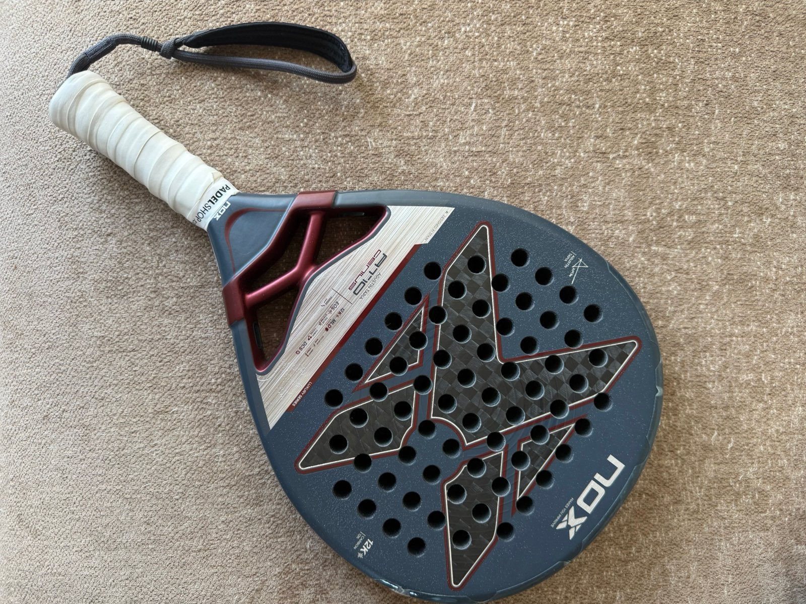 NOX AT10 Genius 12K -  2025, Ophalen of Verzenden, Zo goed als nieuw, Padelracket