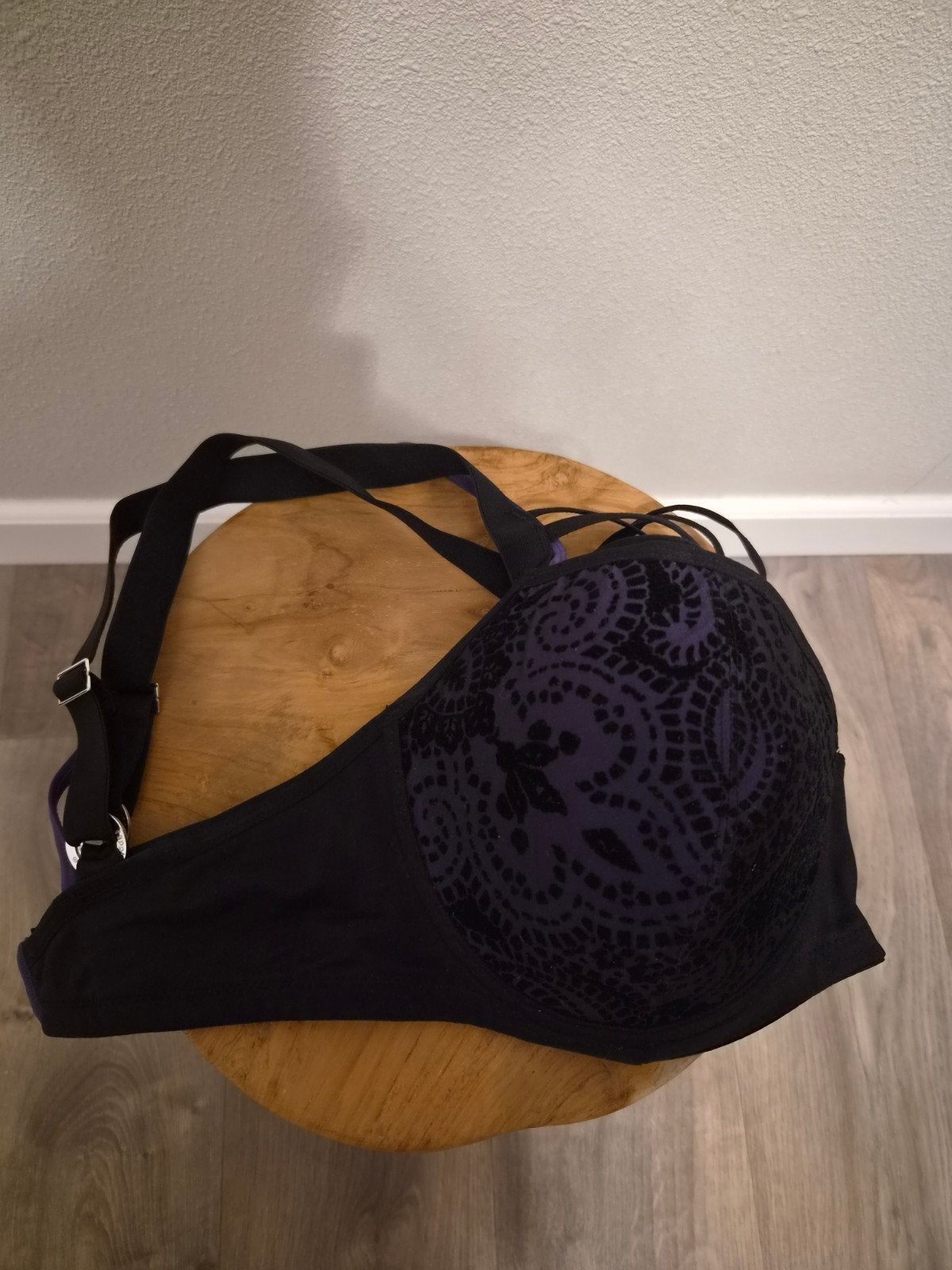 Sapph BH 85F met bijpassende slip XL - zo goed als nieuw, Sapph, Ophalen of Verzenden, Zwart, Setje