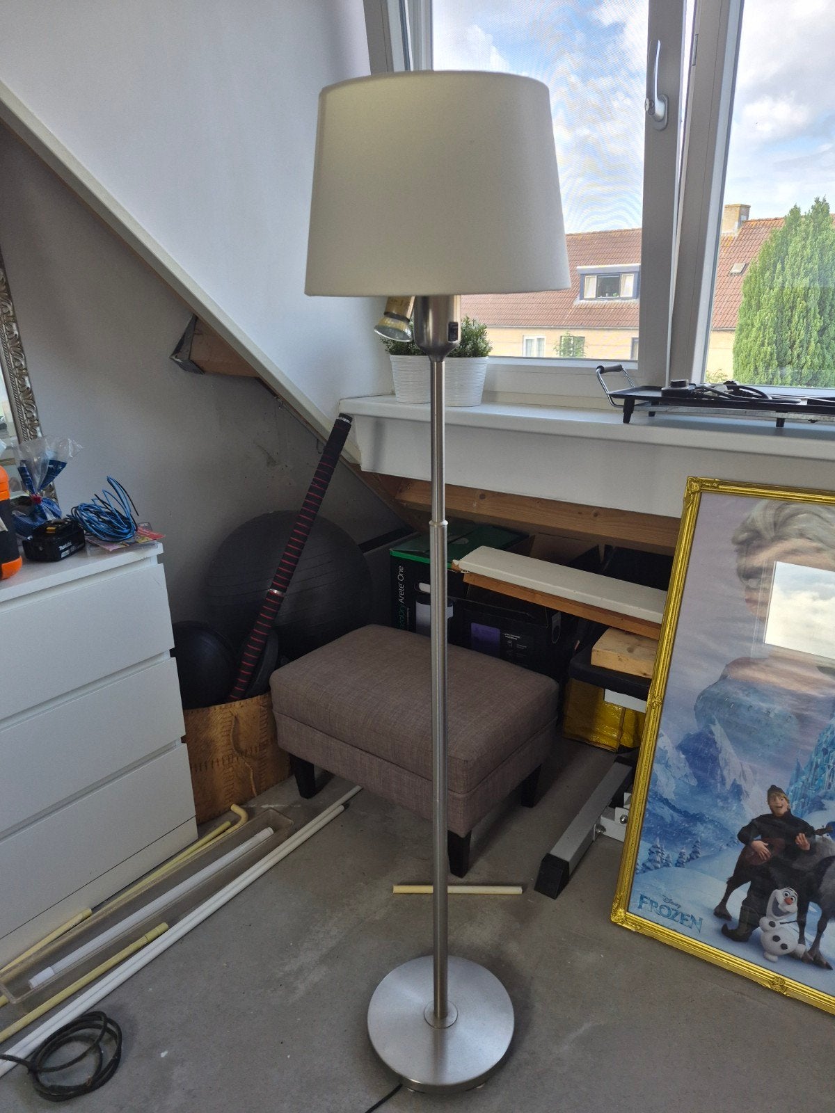 Staande lamp ikea (sifferbo), Huis en Inrichting, Lampen | Vloerlampen, Ophalen, Gebruikt, 150 tot 200 cm