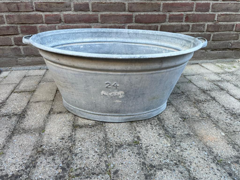 Grote Zinken Kuip - 100% Waterdicht - Hoogte 30 cm, Ophalen