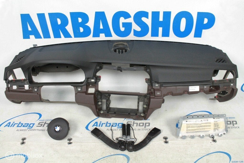 Airbag set - Dashboard M bruin BMW 5 serie F10 (2009-2017), Gebruikt, Ophalen of Verzenden