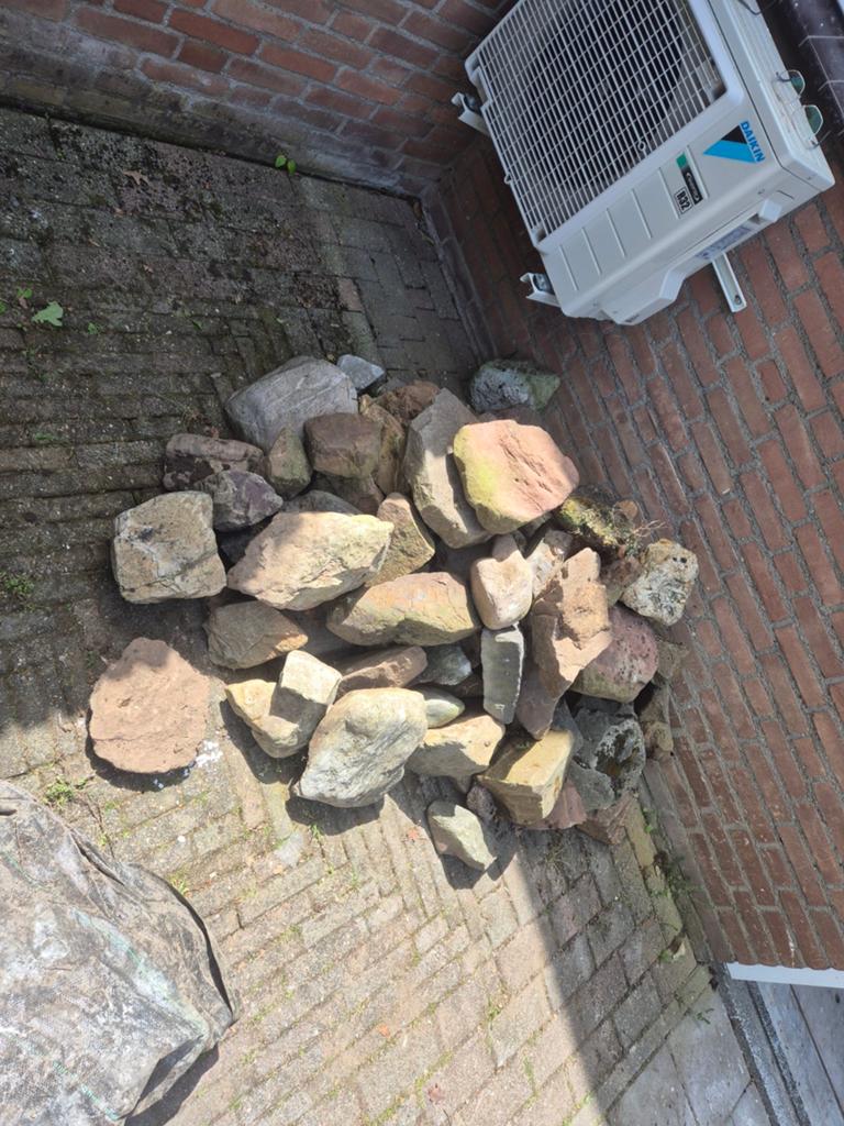 Diverse natuurstenen rotsen en keien voor tuin, Tuin en Terras, Ophalen, Overige materialen, Gebruikt, Kei