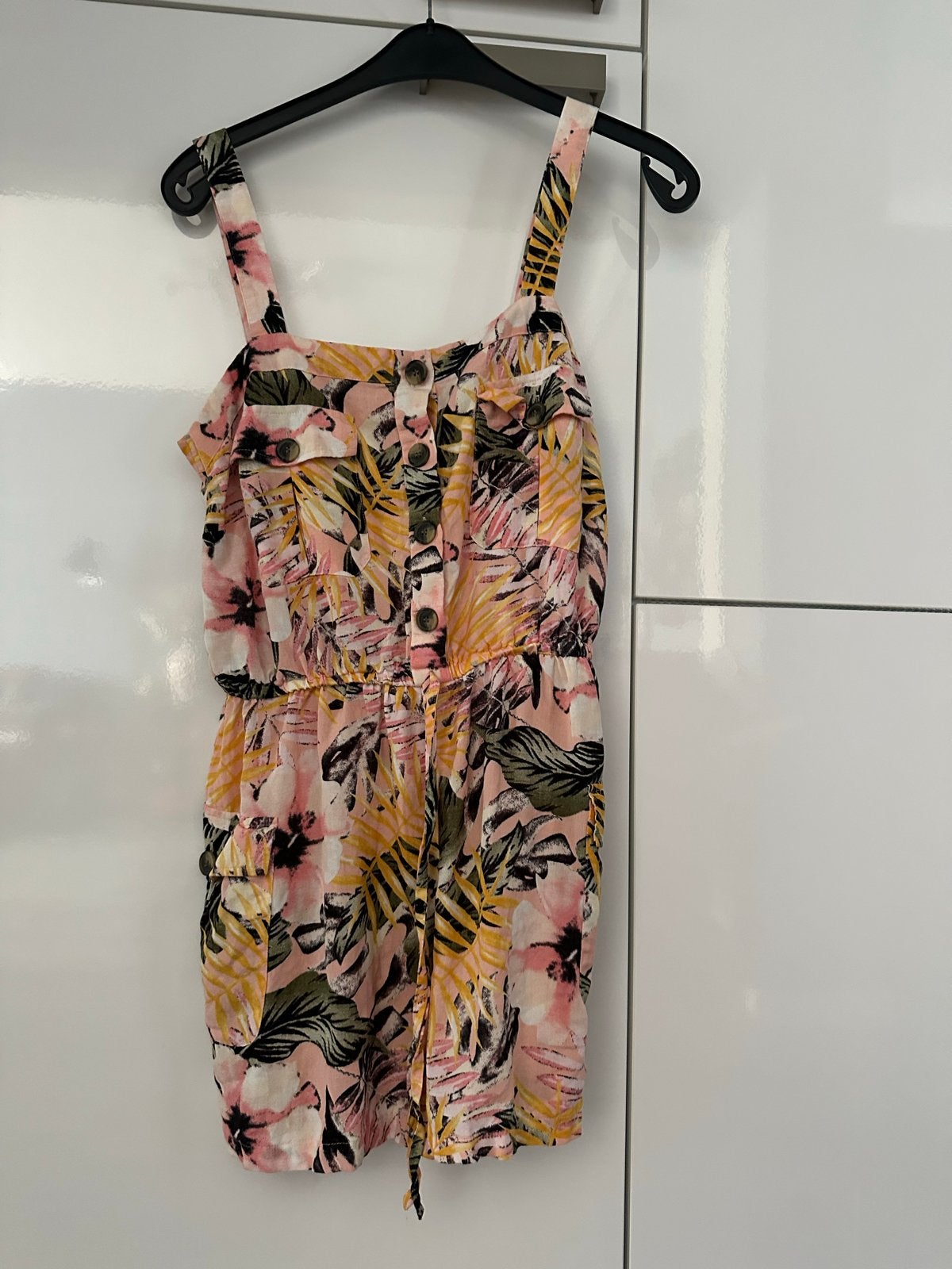 Lascana Playsuit met Tropische Print, Kleding | Dames, Ophalen of Verzenden, Zo goed als nieuw, Maat 42/44 (L), Roze
