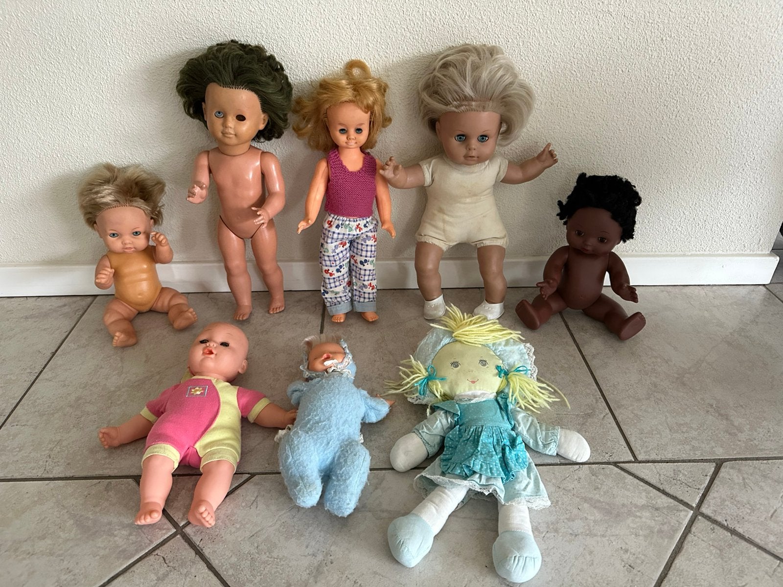 Poppen huilpop donkere pop zachte pop H23-39 enkele soorten, Ophalen of Verzenden, Gebruikt, Overige typen