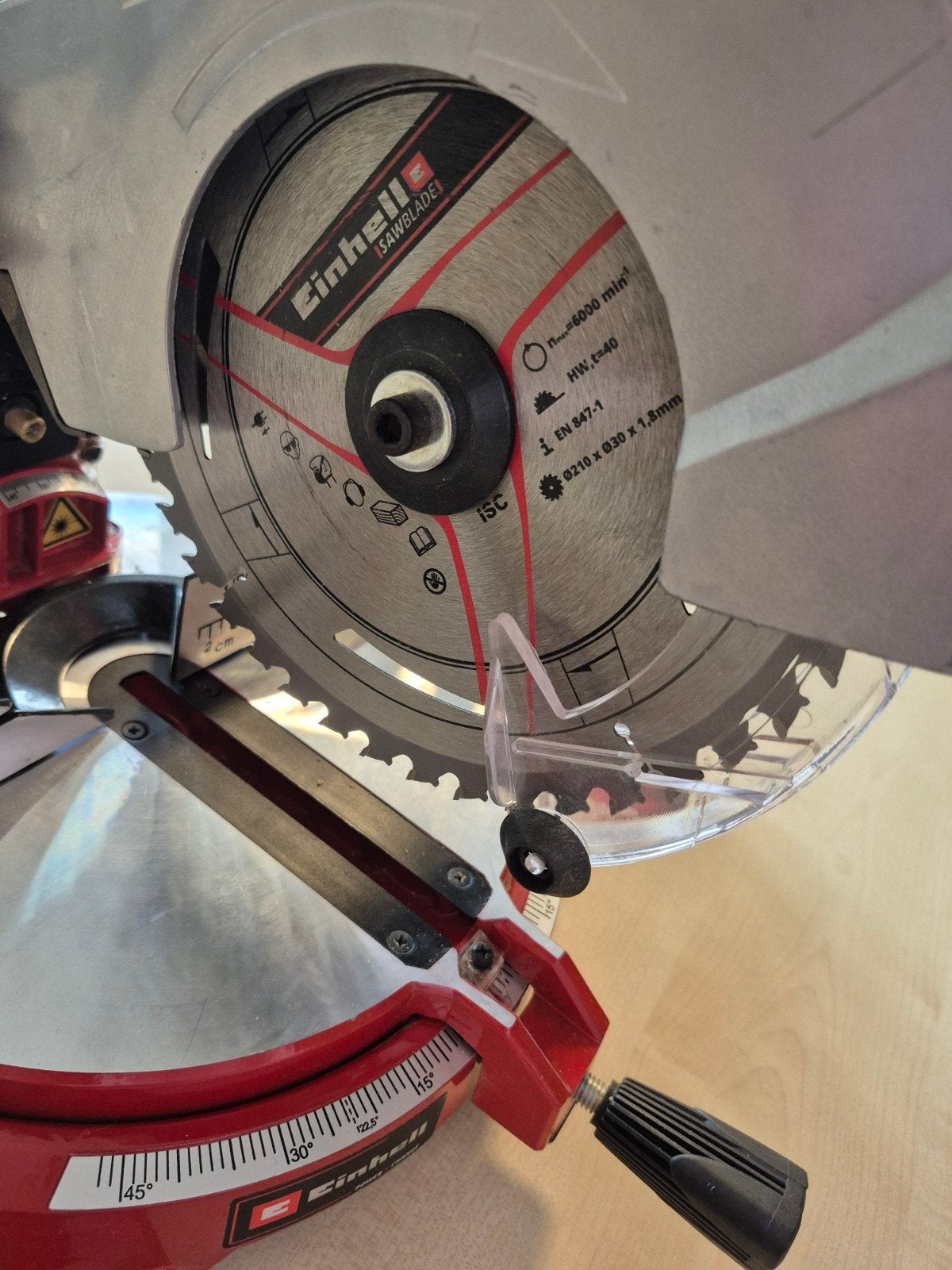 Einhell Afkortzaag - Zo goed als nieuw, Ophalen, Zo goed als nieuw, Afkortzaag, 30 tot 70 mm