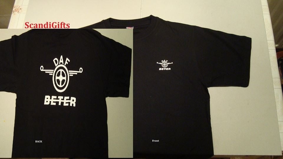 T shirt daf daf beter en volvo beter, Kleding | Heren, Ophalen of Verzenden, Nieuw, Zwart