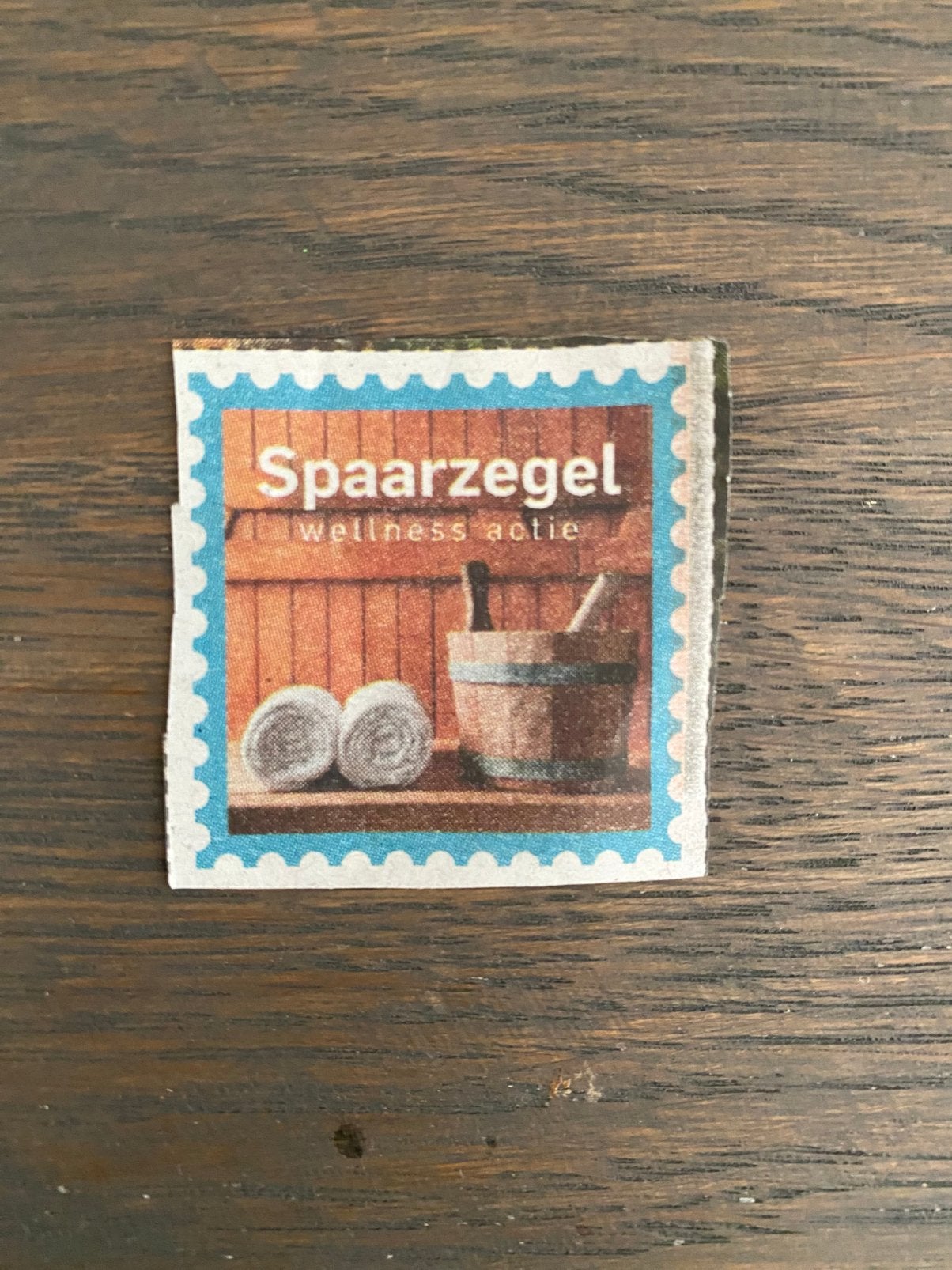 Saunazegels krantsparen 0,50 per stuk, Ophalen of Verzenden, Winkel, Super of Benzinepomp, Zegels, Bonnen of Punten