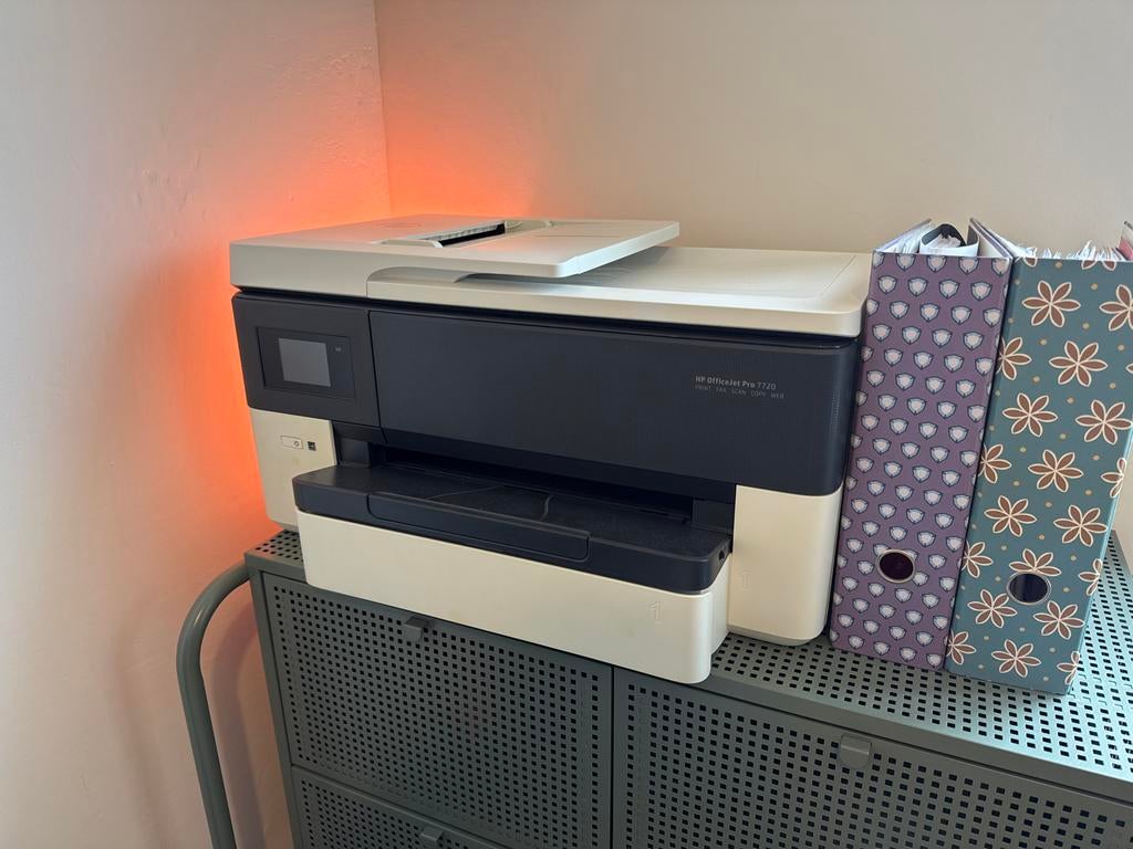 HP OfficeJet Pro 7720 All-in-One Printer, Computers en Software, Printers, Gebruikt, All-in-one, Inkjetprinter, Faxen, Draadloos