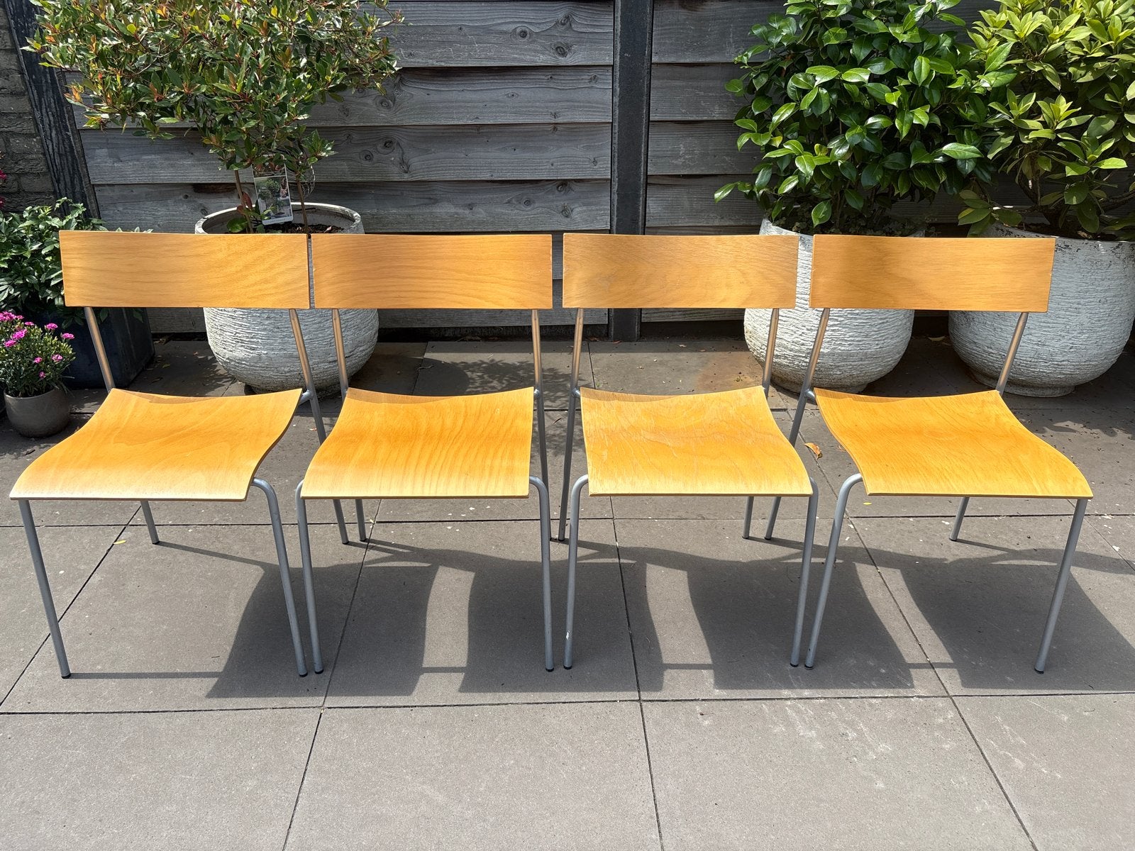 Set van 4 vintage Lammhults Campus stoelen - Scandinavisch d, Ophalen, Scandinavisch design, Gebruikt, Overige kleuren