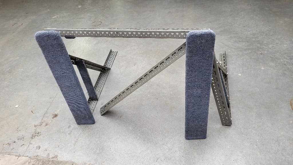 Stalen wandstellage voor berging van kano/sup/surfplank, Ophalen, Gebruikt, Overige typen