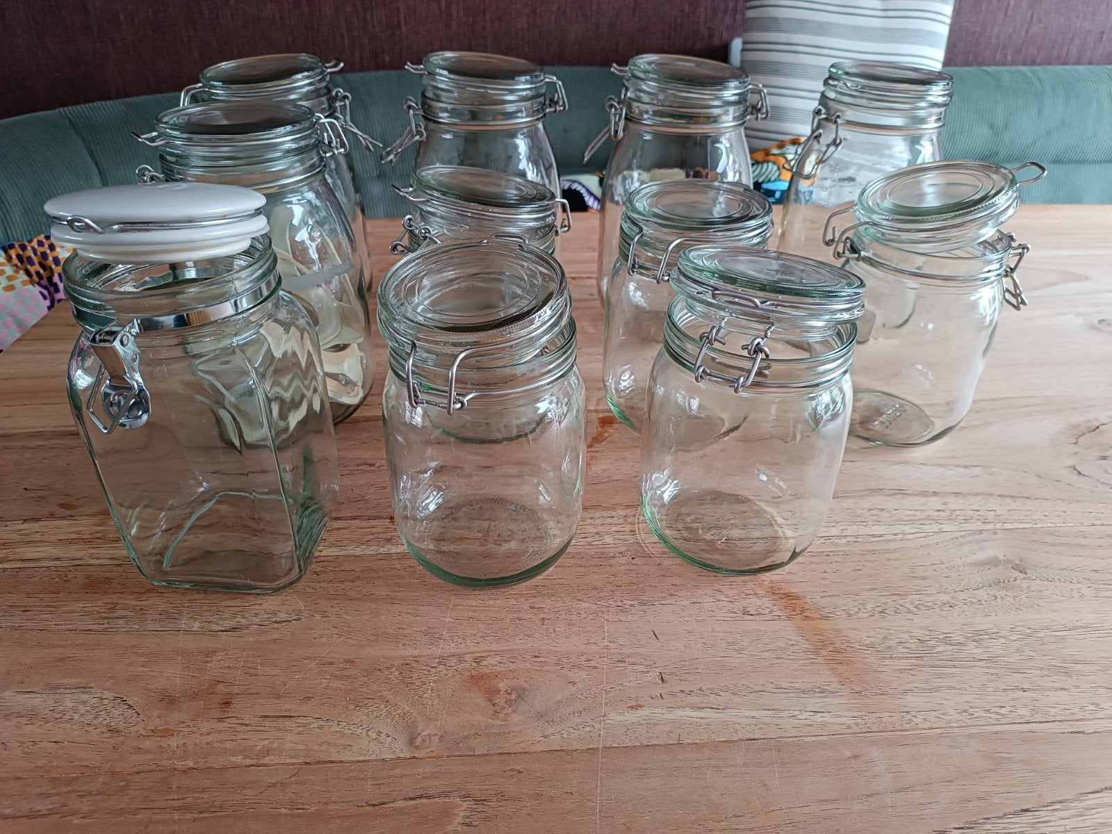 Set van 11 weckpotten, merk Ikea, Ophalen, Voorraadpot, Overige merken, Glas