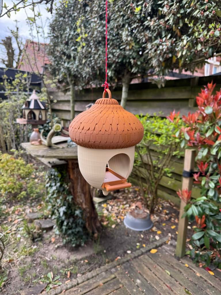 Eikel voederhuisje 3D, Tuin en Terras, Ophalen of Verzenden, Nieuw
