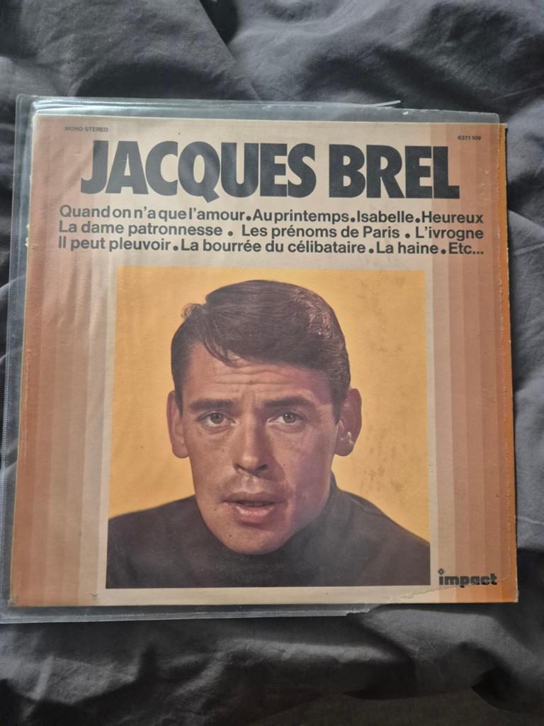 Jacques Brel vinyl single - Impact, Ophalen of Verzenden, Gebruikt