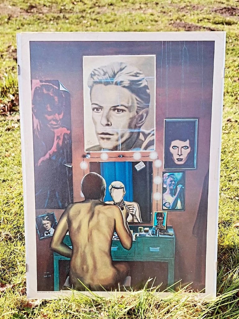 Art print, Poster David Bowie, The Actor by Borin van Loon., Ophalen, Met lijst, A1 t/m A3, Muziek