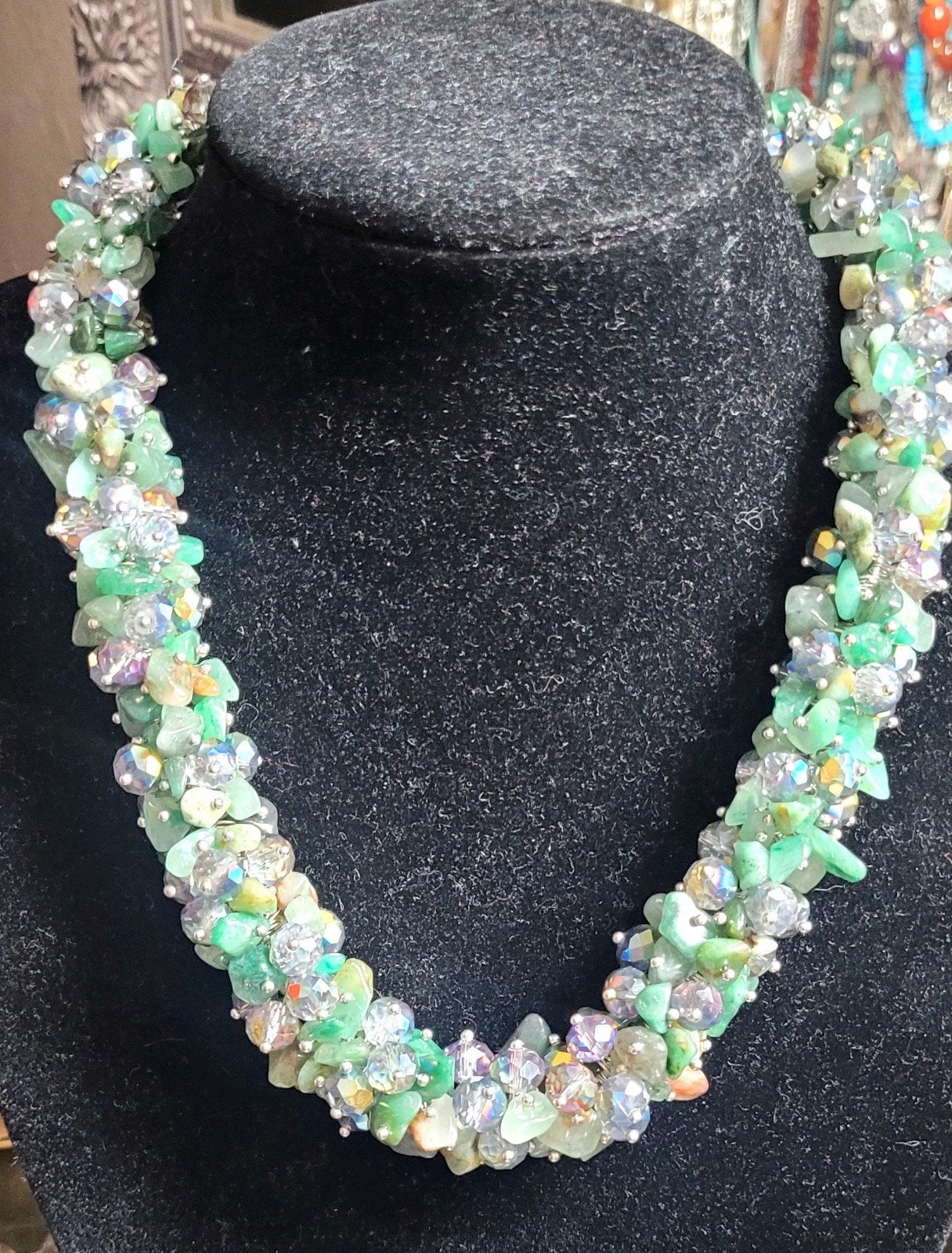 Heel mooie ketting,  natuur stenen, Ophalen of Verzenden, Nieuw, Steen of Mineraal