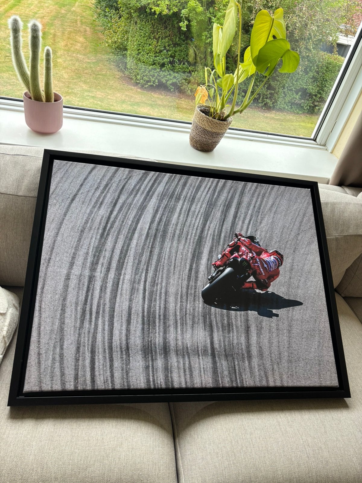 Canvas Marc Marquez MotoGP 2025 Ducati 60 x 80, Ophalen of Verzenden, Zo goed als nieuw
