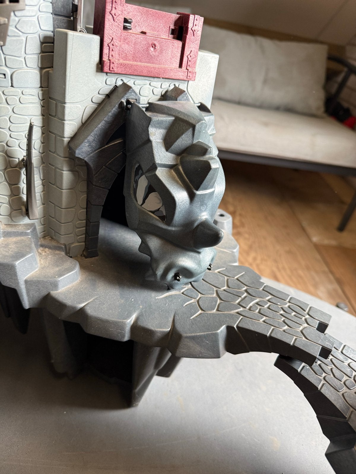 Groot speelkasteel met drakenkop en katapulten, Ophalen, Gebruikt, Jongen of Meisje