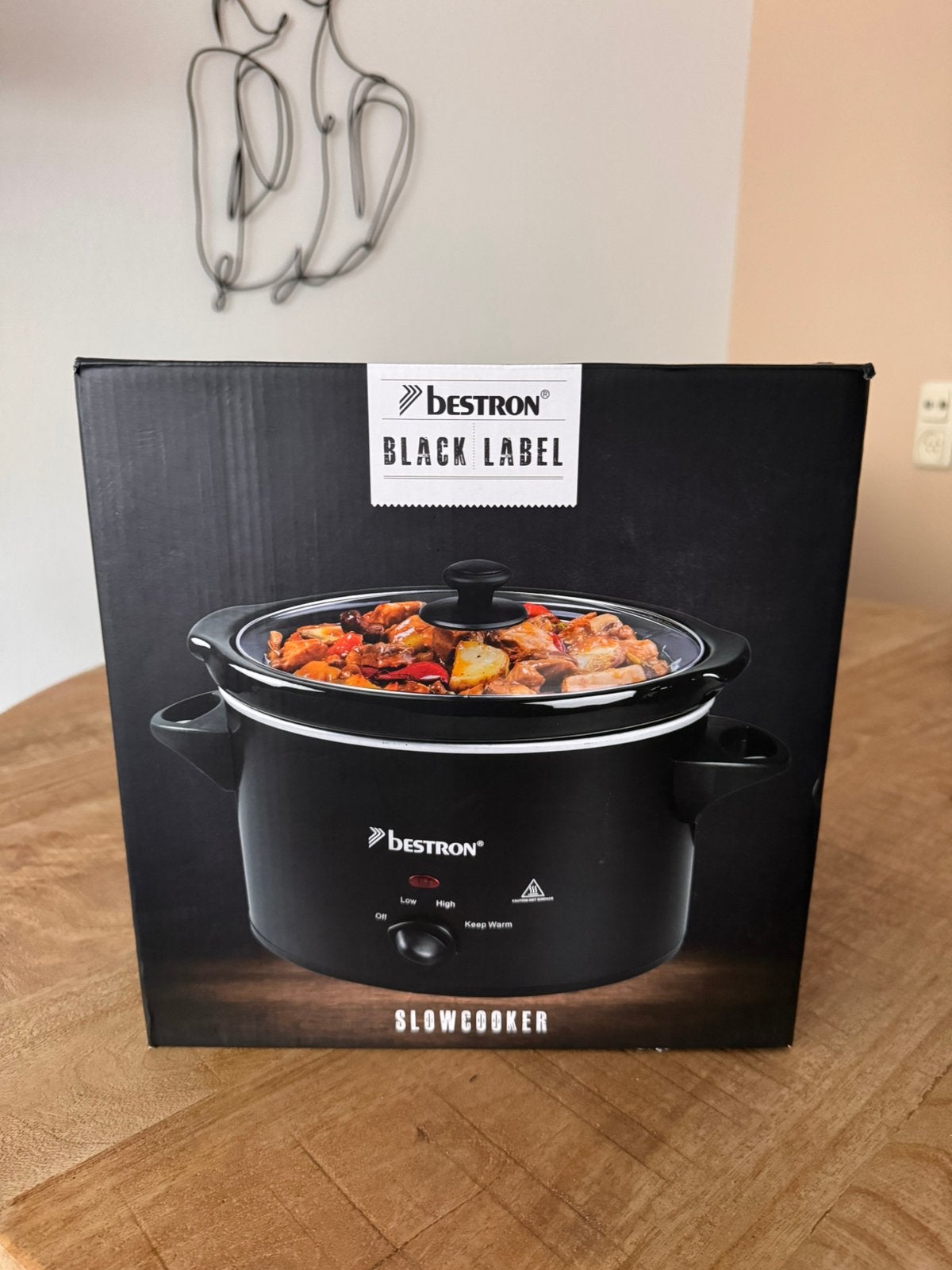 Slowcooker ‘Bestron’ Black Label, Ophalen, Vaatwasmachinebestendig, Zo goed als nieuw