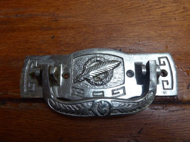 1 zilverkleurige art deco handgreep (5)