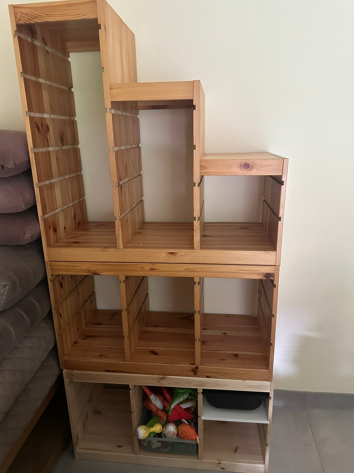 3 x ikea trofast kast grenen trapkast en tafelmodel, Ophalen, Gebruikt, 50 tot 100 cm, Minder dan 100 cm