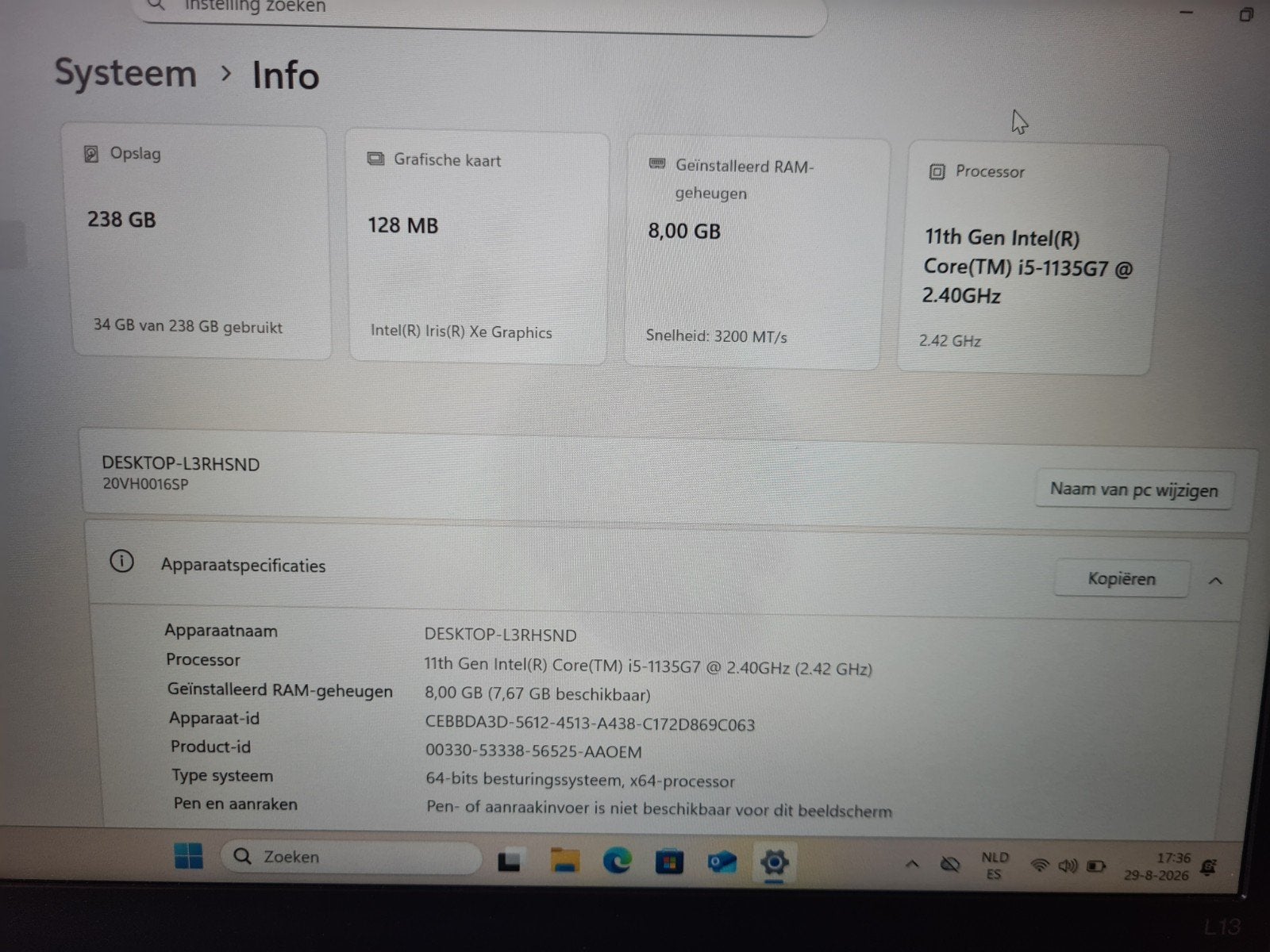 Foto 6 van Lenovo ThinkPad L13 Gen 2 te koop!