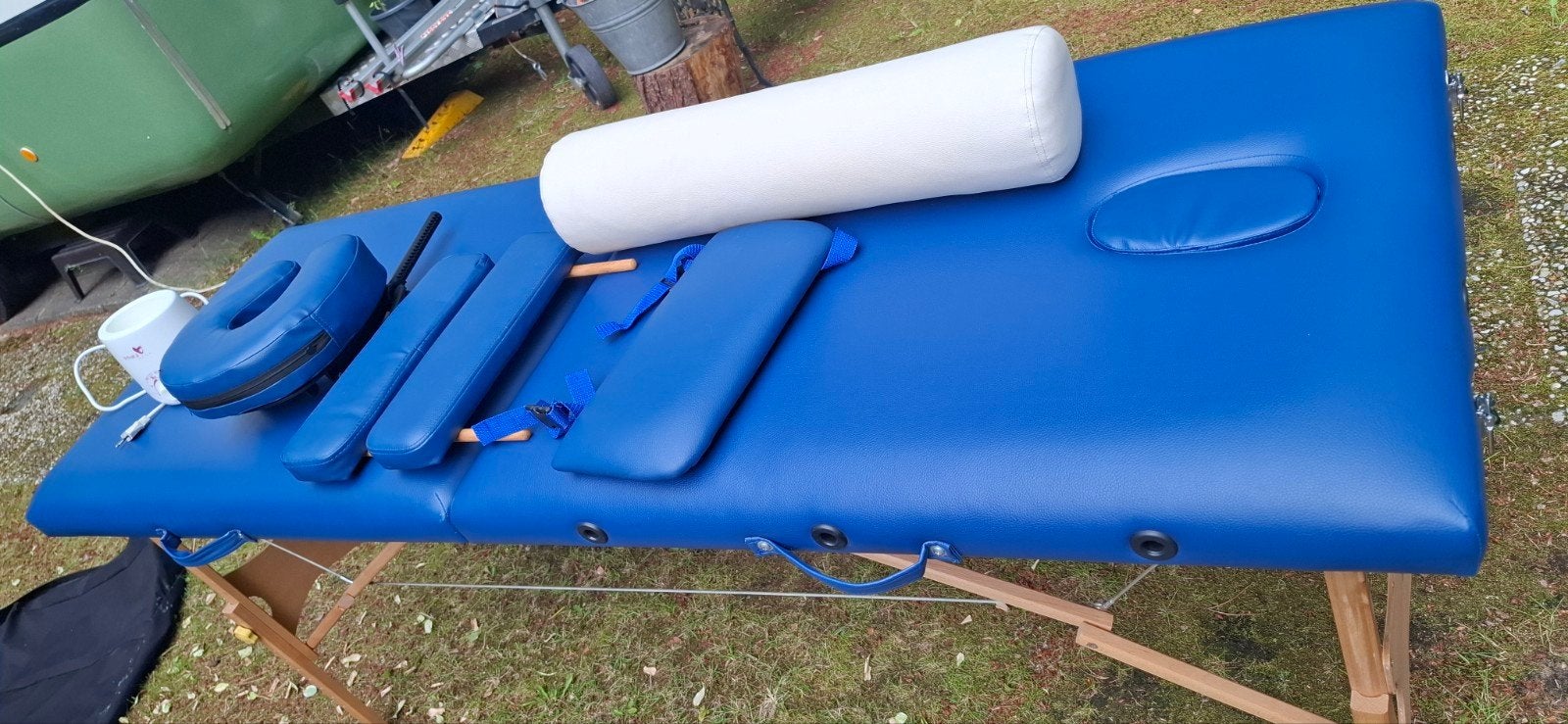 Snokey Massagetafel met Tas en Olieverwarmer, Ophalen, Gebruikt, Massagetafel