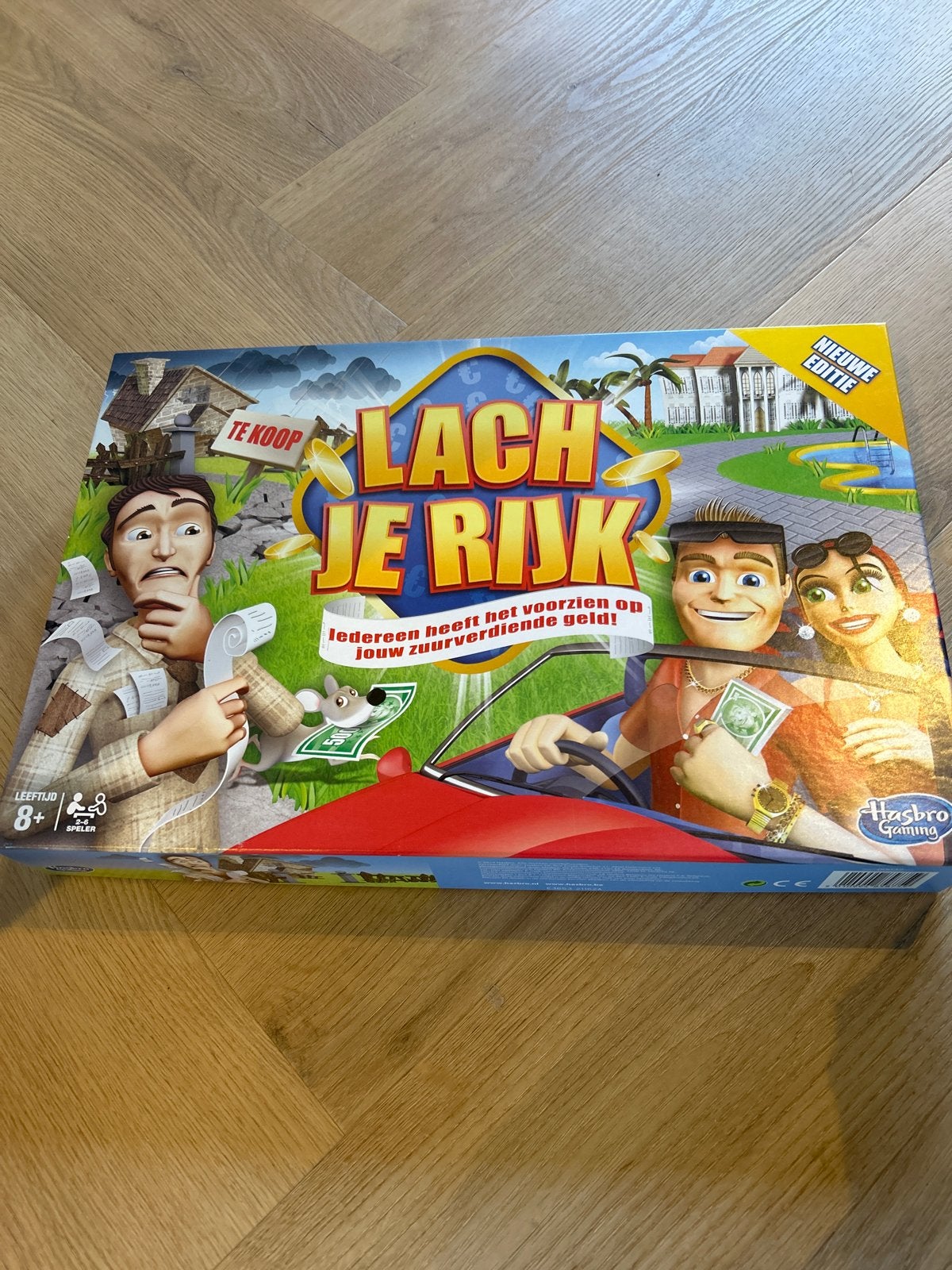 Nieuw! Lach Je Rijk - Hasbro Gaming (Nieuwe Editie), Drie of vier spelers, Ophalen, Nieuw