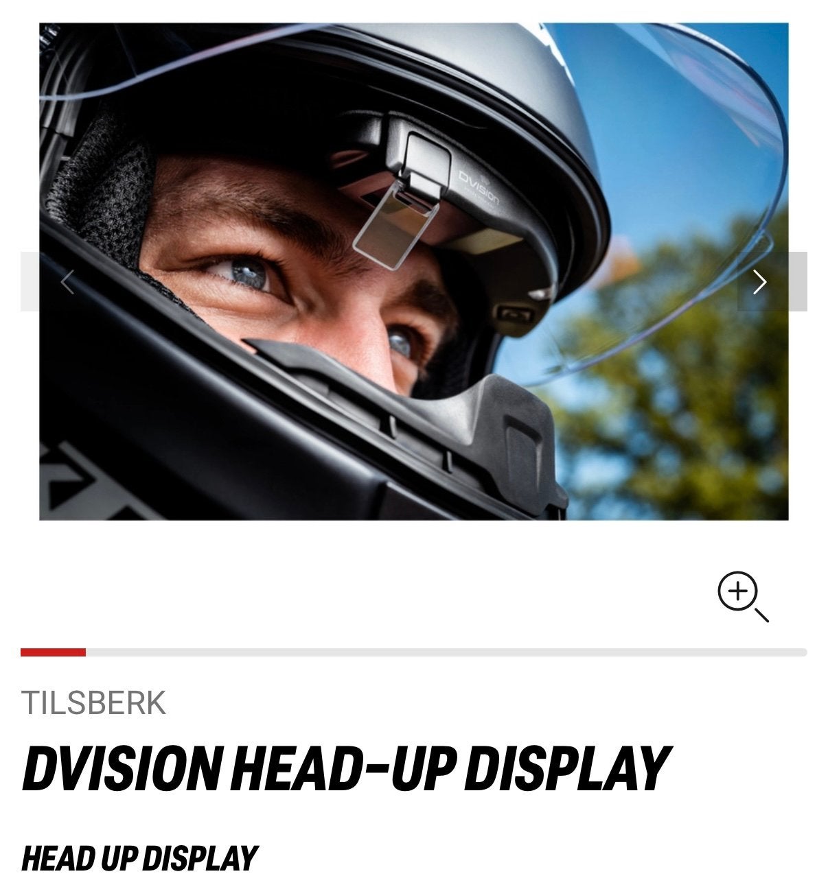 Tilsberg Dvision head-up display, Ophalen, Nieuw
