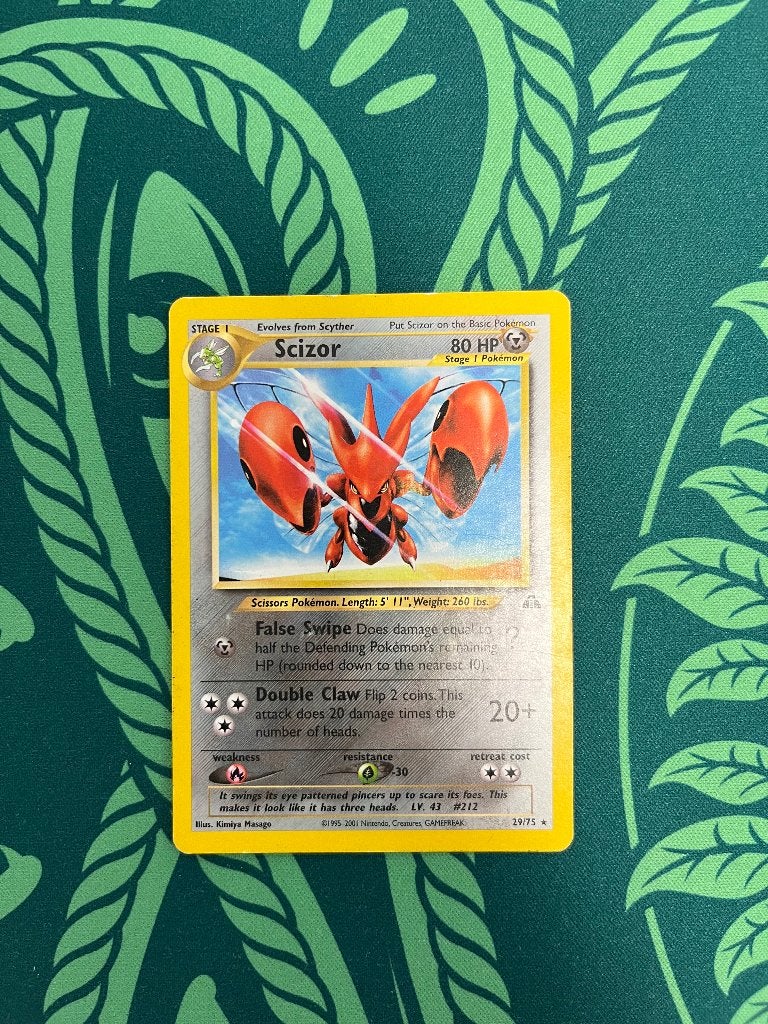 Pokémon kaart Scizor 29/75, Ophalen, Gebruikt, Losse kaart