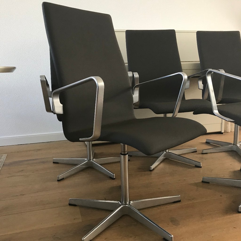 Set 4 Fritz Hansen Oxford Arne Jacobsen chair stoel, Ophalen, Nvt, Nvt, Nvt