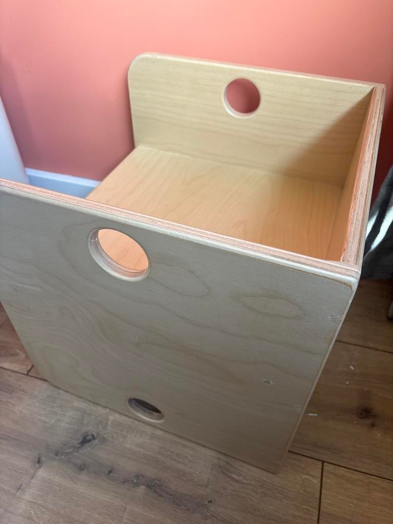 kubus stoel - Multifunctioneel, Huis en Inrichting, Stoelen, Gebruikt, Eén, Hout, Overige kleuren, Ophalen