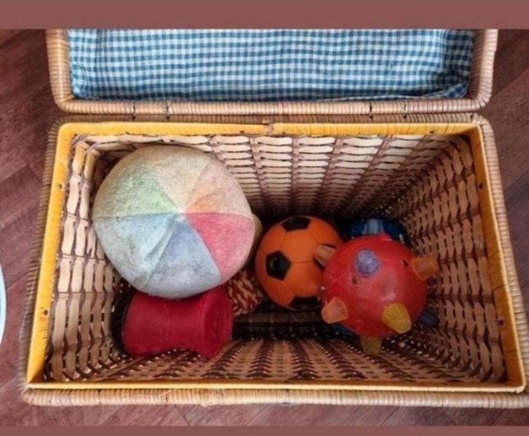 Mandje met speelgoed voor de hond Zie foto's bieden

33cn la, Dieren en Toebehoren, Honden-accessoires, Ophalen, Gebruikt