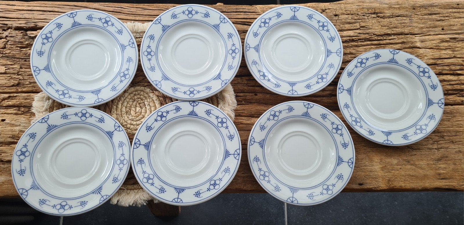 7x Blau Saks schotels van Jäger, hotelkwaliteit, Huis en Inrichting, Gebruikt, Overige merken, Klassiek, Ophalen of Verzenden