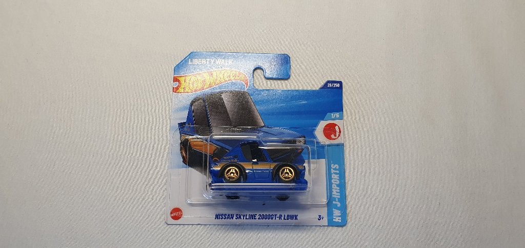 Hot wheels Nissan Skyline 2000 GT-R LBWK tooned donker blauw, Ophalen of Verzenden, Nieuw, Auto