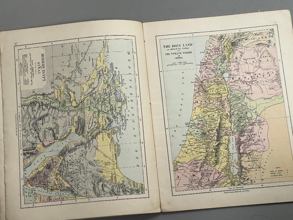 Atlas: The Bible atlas 1876 , Gelezen, Overige atlassen, Overige gebieden, Ophalen of Verzenden