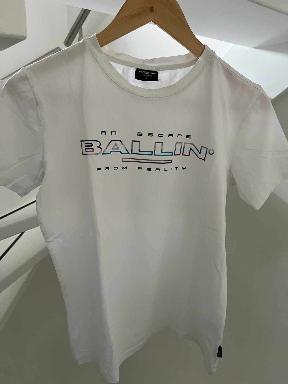 Ballin T-shirt wit maat 14, Ophalen of Verzenden, Gebruikt, Jongen of Meisje, Shirt of Longsleeve