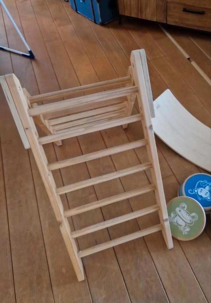 Degelijk houten klimrek - Zo goed als nieuw, Ophalen, Zo goed als nieuw, Klimwand