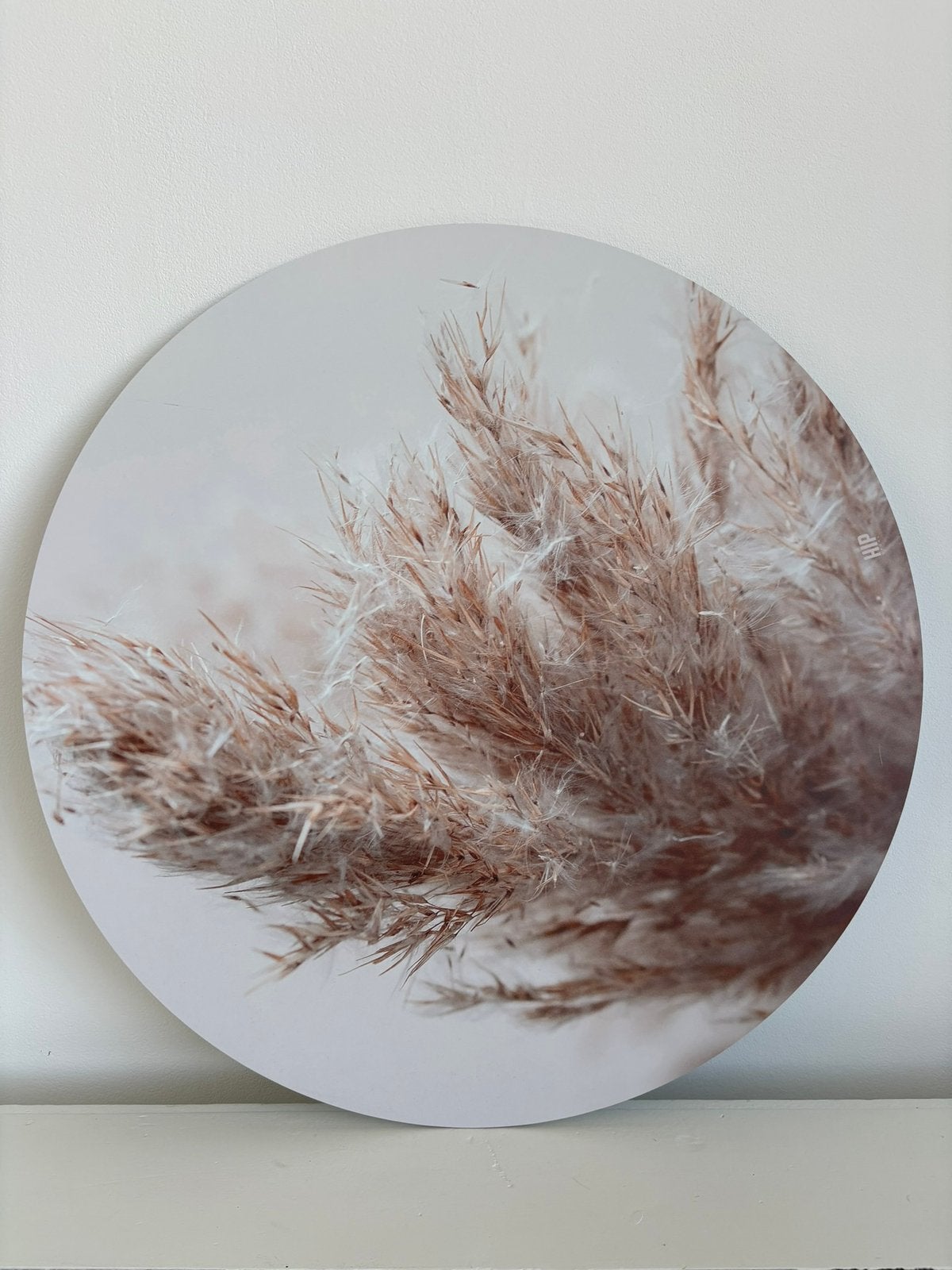 HIP orgnl Pampas Grass Round 60cm, Beige, Ophalen of Verzenden, Zo goed als nieuw, Wandcirkel