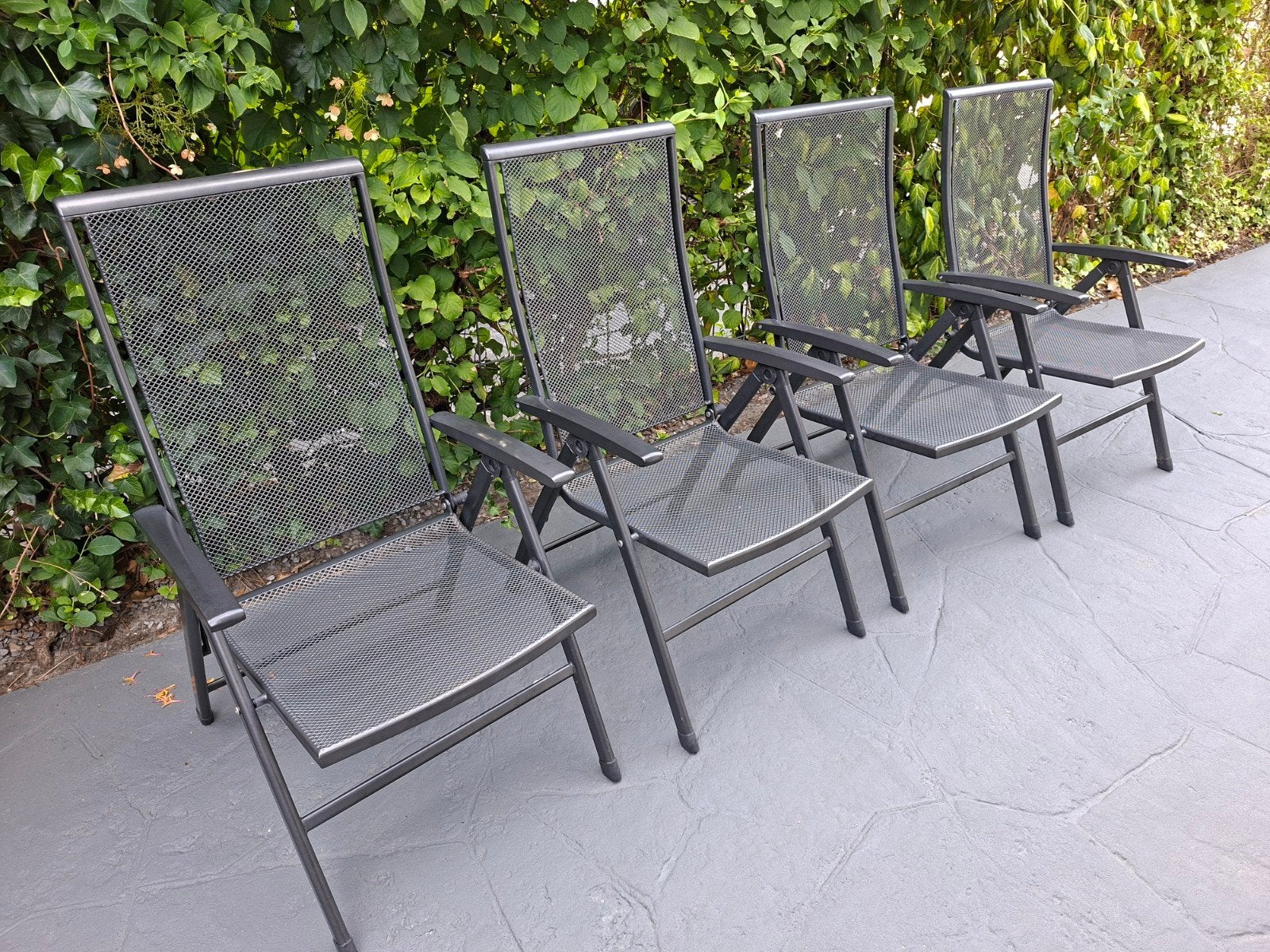 Royal Garden verstelbare tuinstoelen (set van 4), Tuin en Terras, Tuinstoelen, Ophalen, Gebruikt, Metaal, Verstelbaar