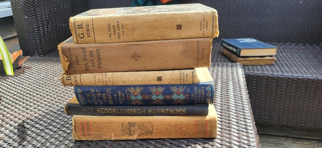 oude boeken antiek . zie fotos  ., Antiek en Kunst, Antiek | Boeken en Bijbels, Ophalen