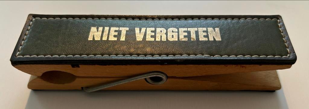 Grote wasknijper met tekst “NIET VERGETEN”, Ophalen of Verzenden, Huis en Inrichting