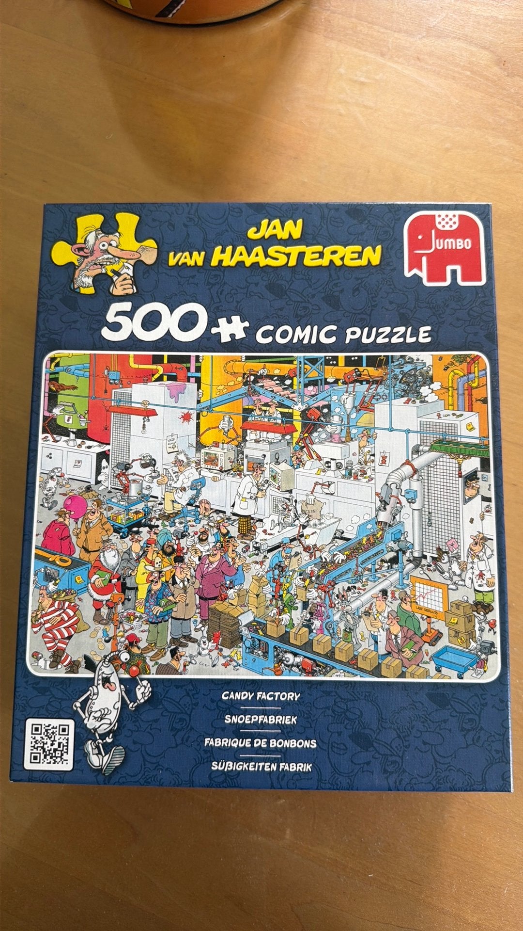 Puzzel Snoepfabriek van Jan van Haasteren, Ophalen of Verzenden, 500 t/m 1500 stukjes, Zo goed als nieuw